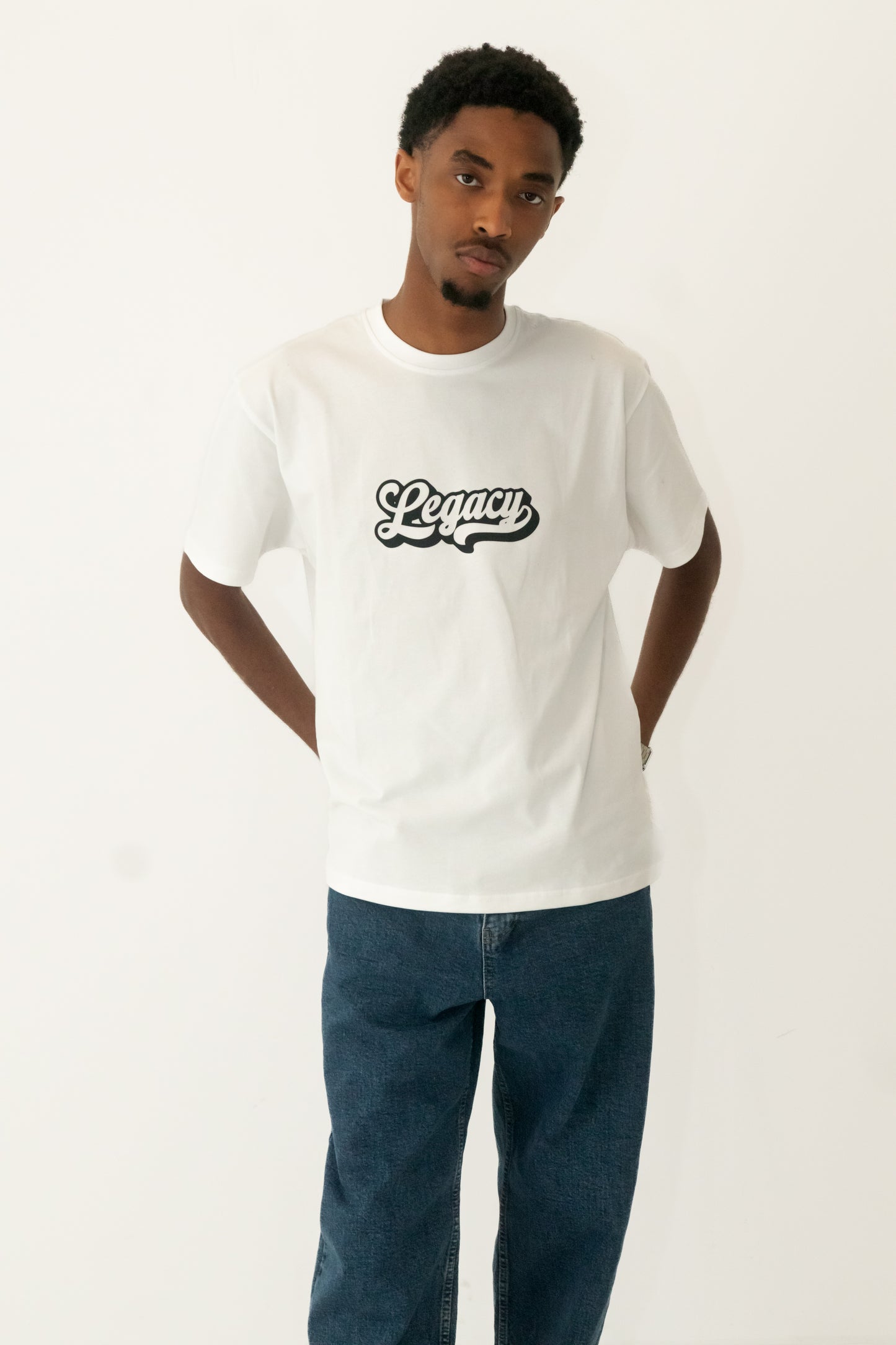 LEGACY LOGO TEE WHITE
