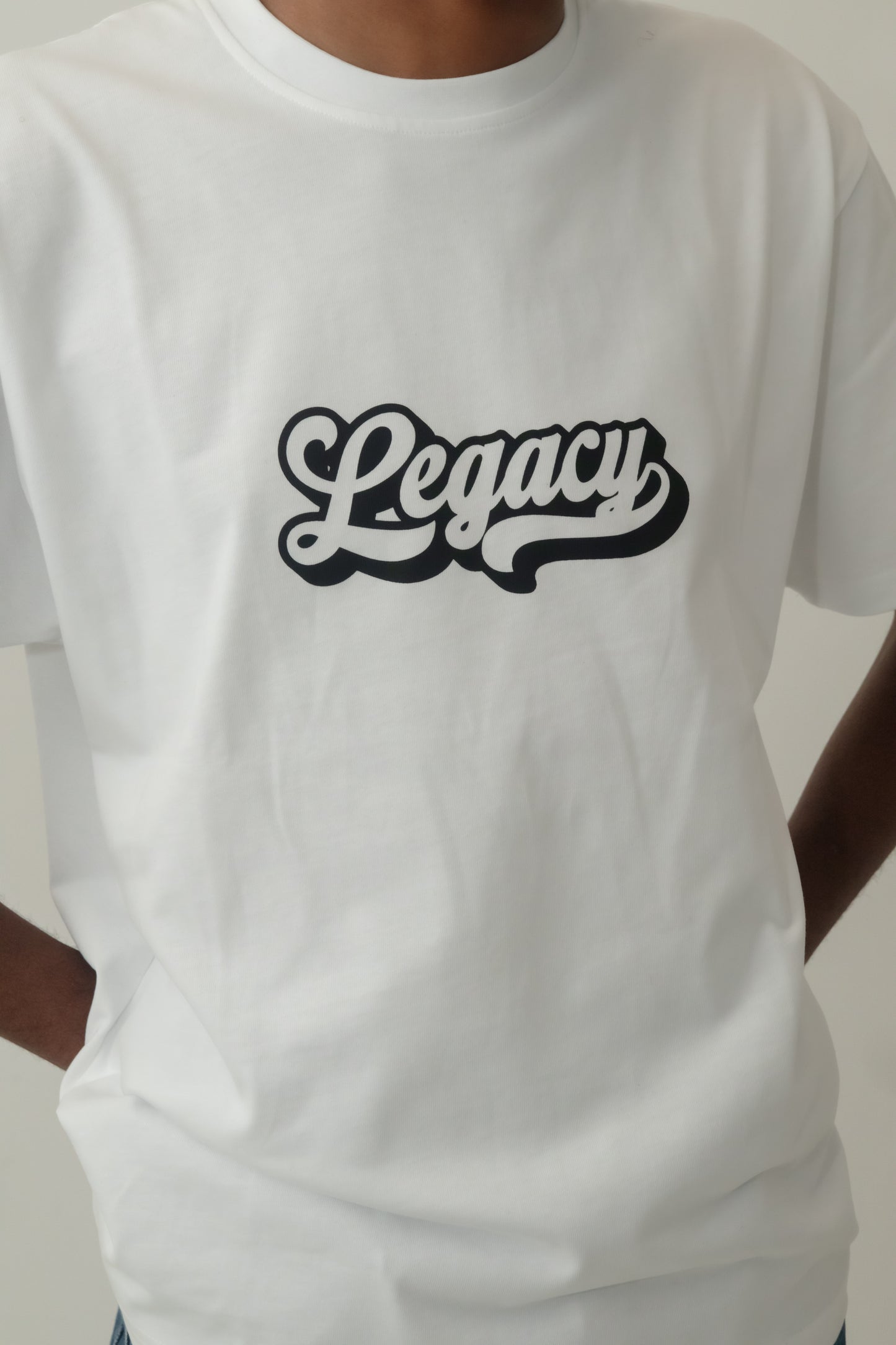 LEGACY LOGO TEE WHITE
