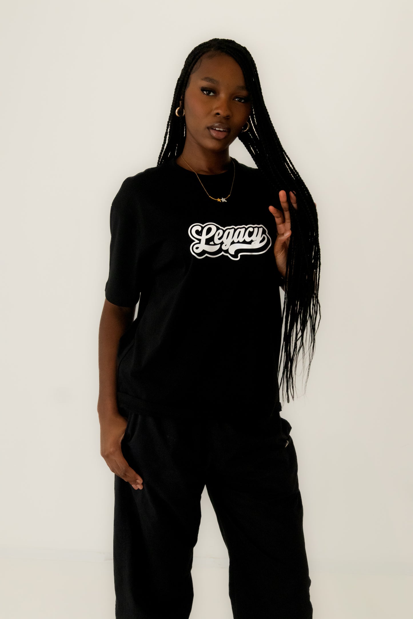 Legacy logo tee black