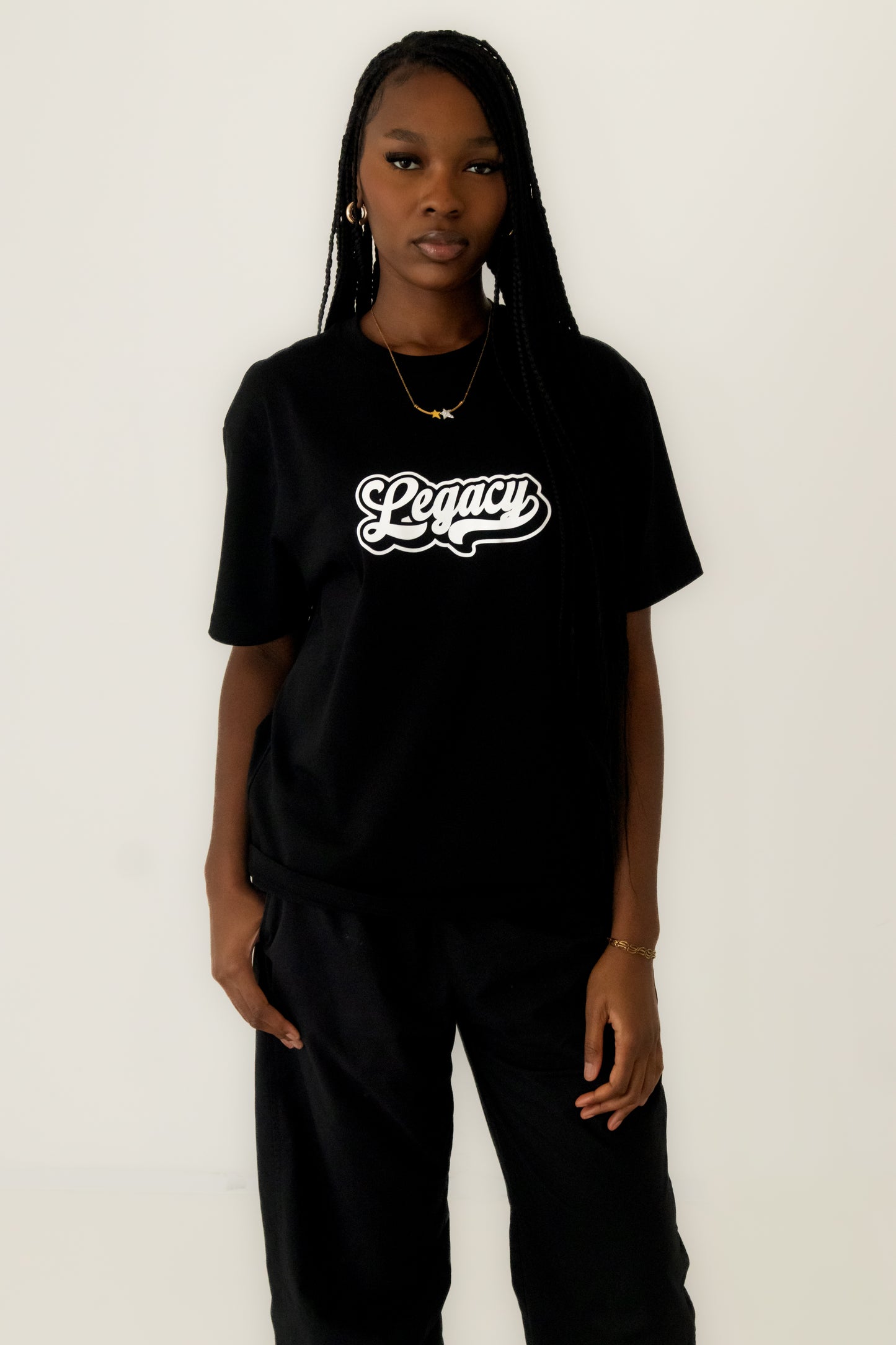 Legacy logo tee black